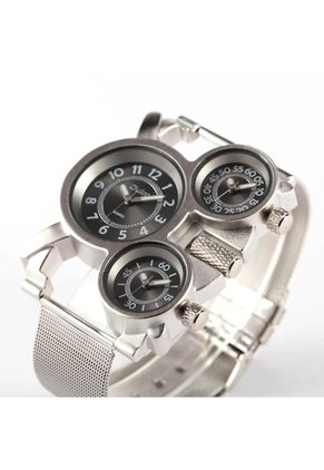 Reloj OULM 1167 Malla Metalica Negro