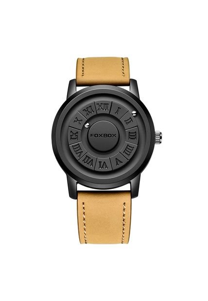 Reloj FoxBox (Braille) Magnético Tablero Negro Pulso Cafe