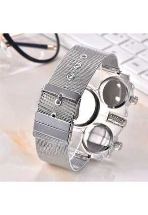 Reloj OULM 1167 Malla Metalica Blanco
