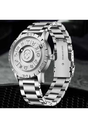 Reloj FoxBox (Braille) Magnético Zodiaco - Plata