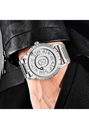 Reloj FoxBox (Braille) Magnético Zodiaco - Plata