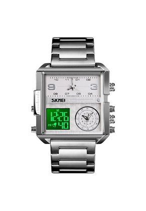 Reloj Skmei 1584 Dual Time - Plata