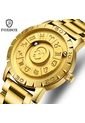 Reloj FoxBox (Braille) Magnético Zodiaco - Dorado de Vintage Accessories