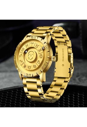 Reloj FoxBox (Braille) Magnético Zodiaco - Dorado