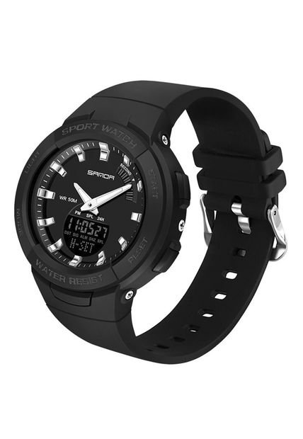 Reloj Mujer Sven 6005 Dual Time - Negro