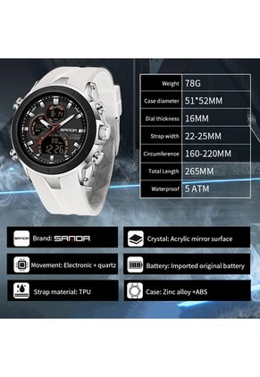 Reloj Sven 6279 Marco Negro - Blanco