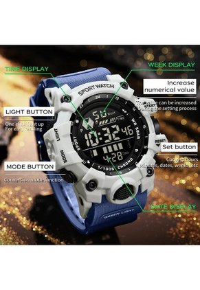 Reloj Hombre Sven 6229 Digital - Blanco