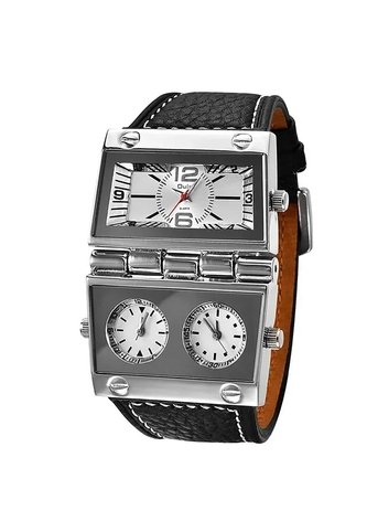 Reloj OULM 9525 Multi Analogo Tablero Blanco - Negro Vintage Accessories