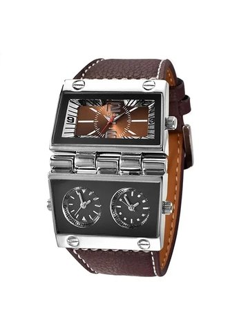 Reloj OULM 9525 Multi Analogo Tablero Cafe - Cafe Vintage Accessories