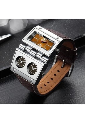Reloj OULM 9525 Multi Analogo Tablero Cafe - Cafe