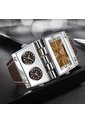 Reloj OULM 9525 Multi Analogo Tablero Cafe - Cafe de Vintage Accessories