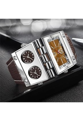 Reloj OULM 9525 Multi Analogo Tablero Cafe - Cafe