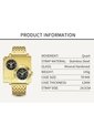Reloj OULM 9525 Multi Analogo Tablero Negro - Dorado de Vintage Accessories