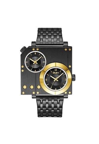 Reloj OULM 9525 Multi Analogo Tablero Negro - Negro Vintage Accessories