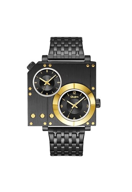 Reloj OULM 9525 Multi Analogo Tablero Negro - Negro