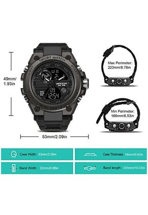 Reloj Hombre Sven 739 Dual Time - Negro