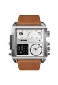 Reloj Skmei 1584 Dual Time Tablero Blanco - Cafe de Vintage Accessories