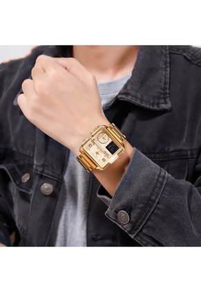 Reloj Skmei 1584 Dual Time - Dorado