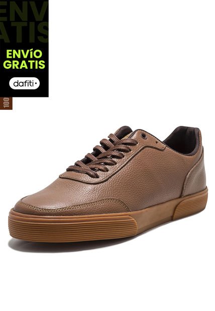 Tenis Para Hombre Cuero Miel VIOLA Opal