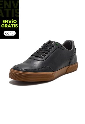 Tenis Para Hombre Cuero Negro VIOLA Opal