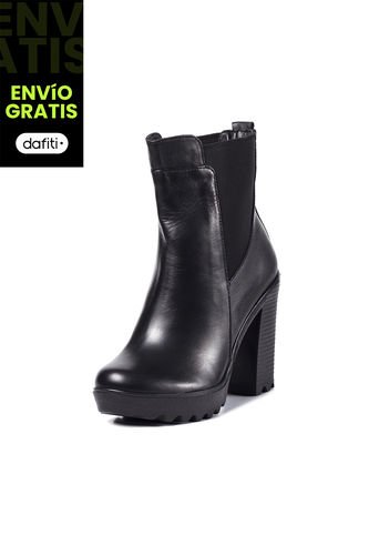 Botin  Mujer Negro Viola Lulu Viola
