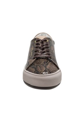 Tenis En Cuero Italiano Cafe Cobrizo VIOLA Lourdes