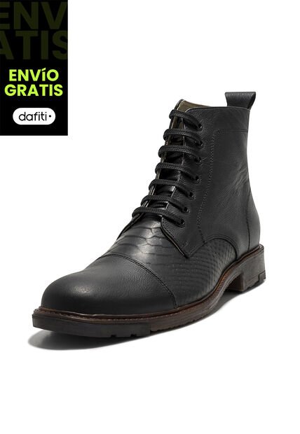Bota Para Hombre Cuero Negro Viola 401