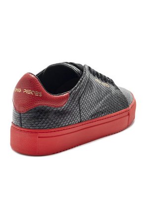 Tenis Negro Piton X Rojo Viola Lourdes