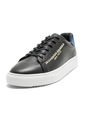Tenis Para Hombre Cuero Negro X Azul Viola Raimon T de Viola