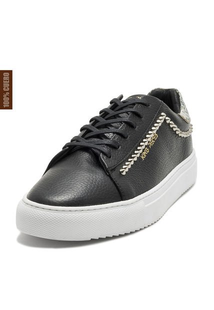 Tenis Para Hombre Cuero Negro X Piton Viola Raimon T