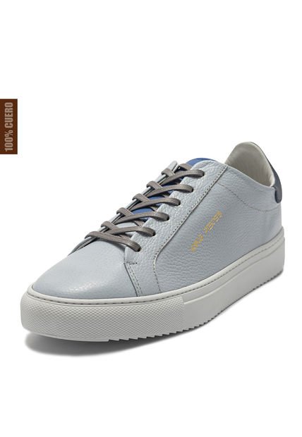 Tenis Para Hombre Cuero Celeste X Azul Rey Viola Rayden