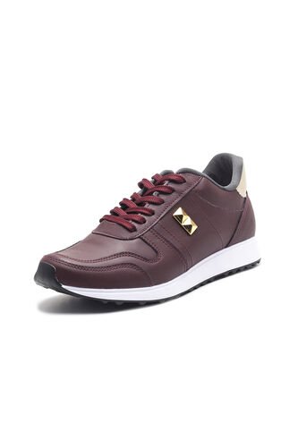 Tenis Para Mujer Sintético Vinotinto Viola Marena Viola