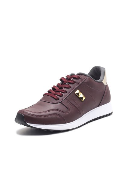 Tenis Para Mujer Sintético Vinotinto Viola Marena