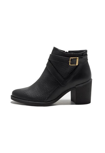 Botin Mujer Negro Viola Edina