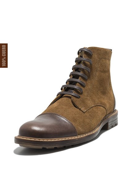 Bota Para Hombre Cuero Miel Viola 450