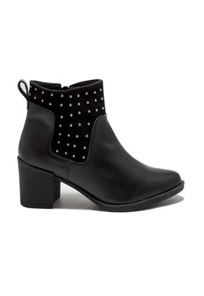 Botin Mujer Negro Viola Cherry