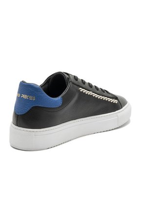 Tenis Para Hombre Cuero Negro X Azul Viola Raimon T