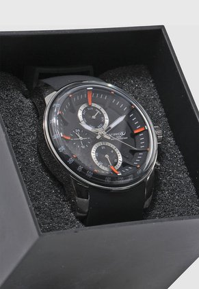 Reloj Plateado-Negro-Naranja Virox