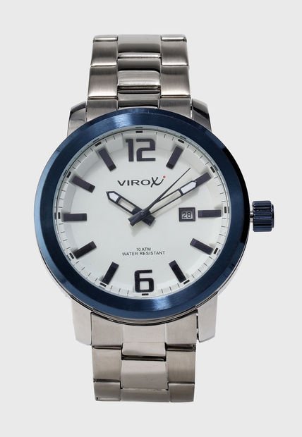 Reloj Plateado-Azul Virox