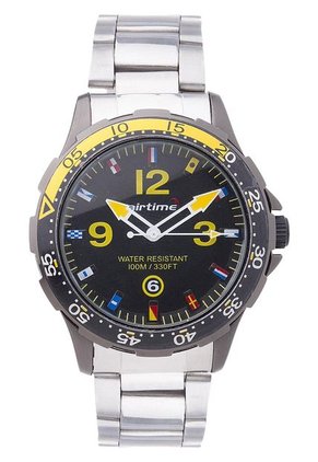 Reloj Plateado Mate-Amarillo Virox Airtime.