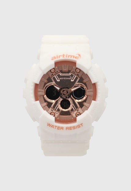Reloj Blanco-Oro Rosa Virox