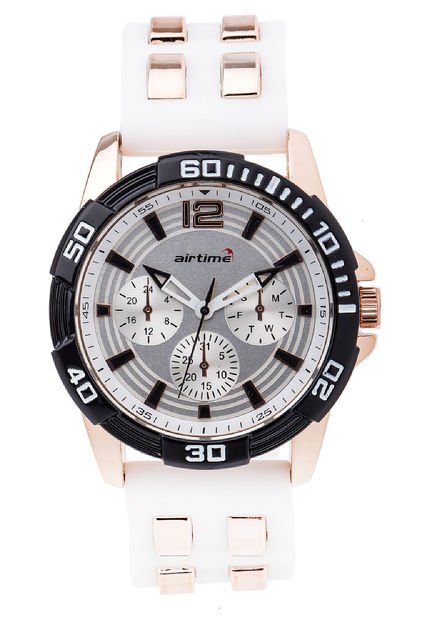 Reloj Blanco-Oro Rosa Virox Airtime