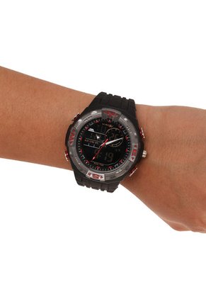 Reloj Negro.Gris-Rojo Virox