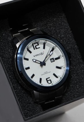 Reloj Plateado-Azul Virox