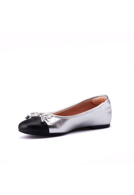 Baleta Plata Negro Vizzano