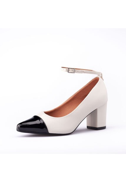 Tacon Medio Blanco Negro Vizzano