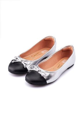 Baleta Plata Negro Vizzano