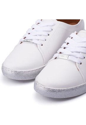 Tenis Lifestyle Blanco-Plateado Vizzano
