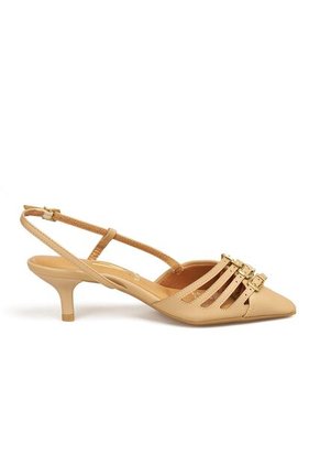 TACON BAJO BEIGE DORADO VIZZANO