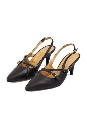 TACON MEDIO NEGRO DORADO CRUZ VIZZANO